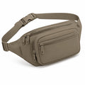 Gürteltasche 30 x 15 x 8 cm aus Polyester in Taupe mit verstellbarem Gurt