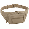 Hüfttasche 30 x 14 x 10 cm Textil Khaki mit Reißverschlussfächern